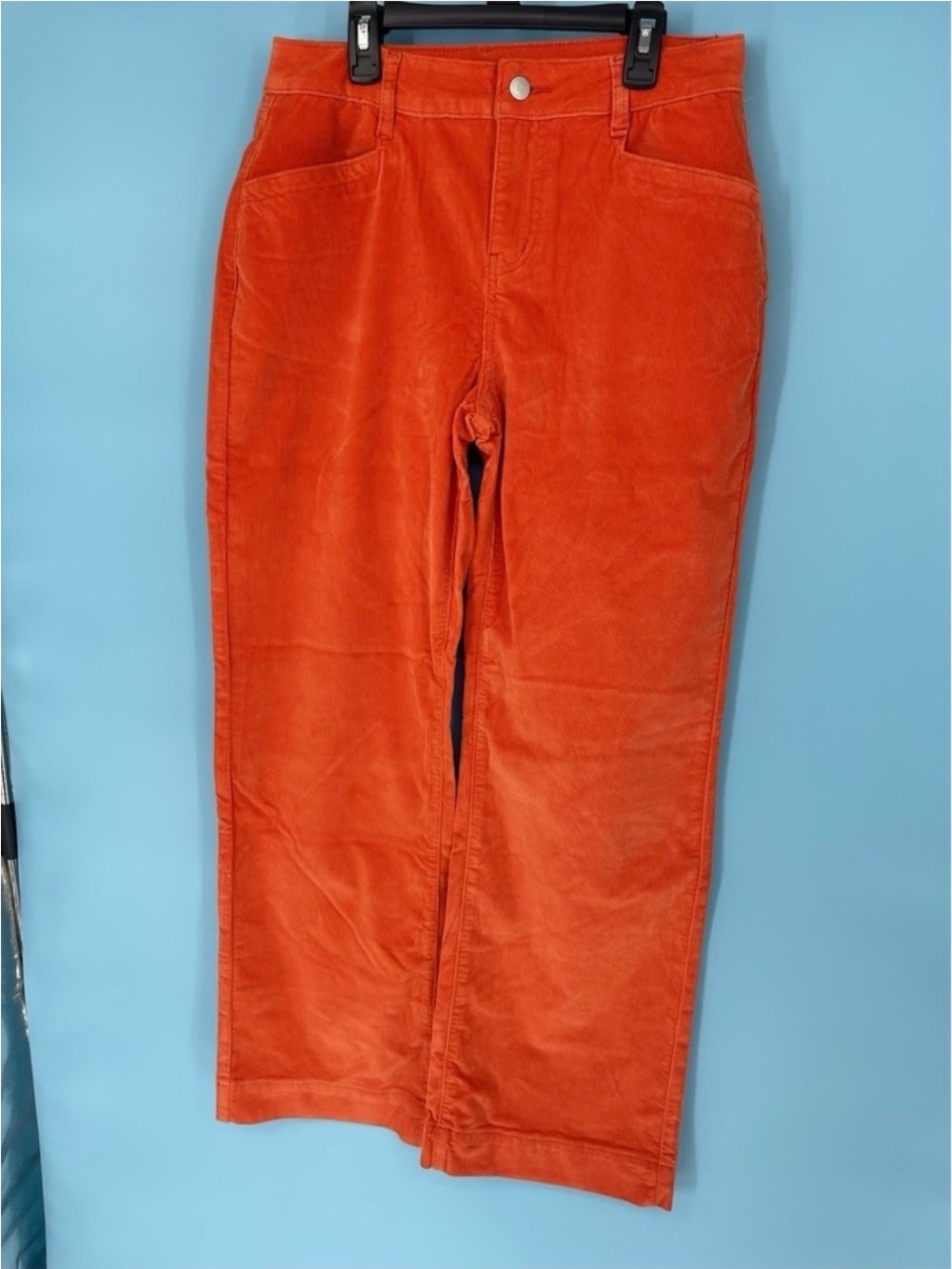 Women’s Corduroy Pants in Bright Orange